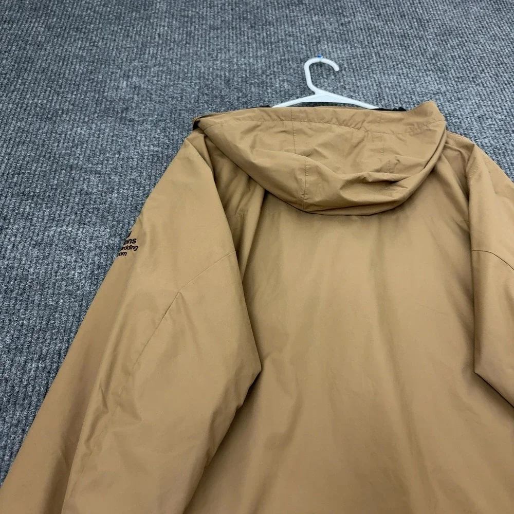 Columbia Jacket Mens L Tan Nylon Hooded Interchange‎ Outdoor Gorpcore Style